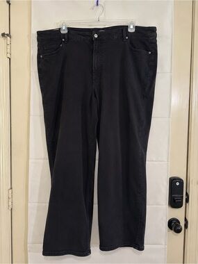 Old Navy O.G. Straight High Rise Black Jeans Plus Size 26 Denim